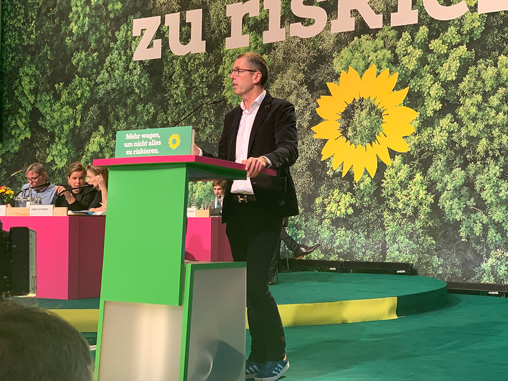 Hans Joachim Reinke, CEO Union Investment Hans Joachim Reinke beim Bundesdelegiertenkongress der Grünen