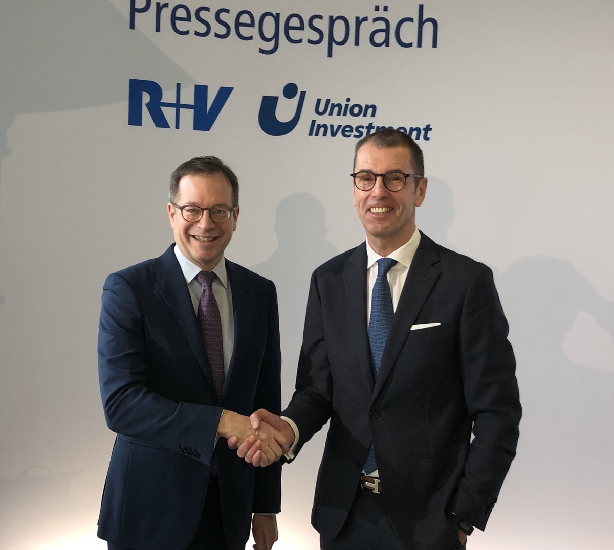 Dr. Norbert Rollinger (R+V) und Hans Joachim Reinke (Union Investment) Dr. Norbert Rollinger (R+V) und Hans Joachim Reinke (Union Investment)